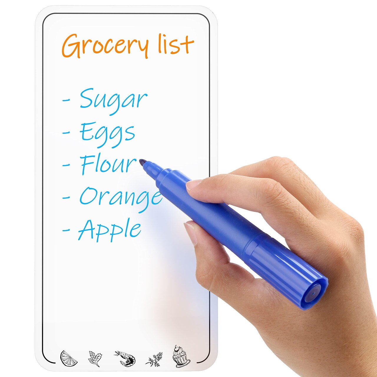 Magnetic Grocery List for Fridge Dry Erase Small Grocery Shopping List Magnet Grocery List for Refrigerator Erasable Refrigerator Grocery List Magnet Dry Erase Small Magnetic Whiteboard Sheet